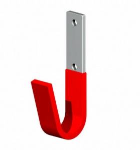 Wall Hook red Protective coated Steel